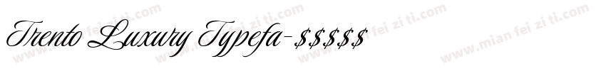 Trento Luxury Typefa字体转换